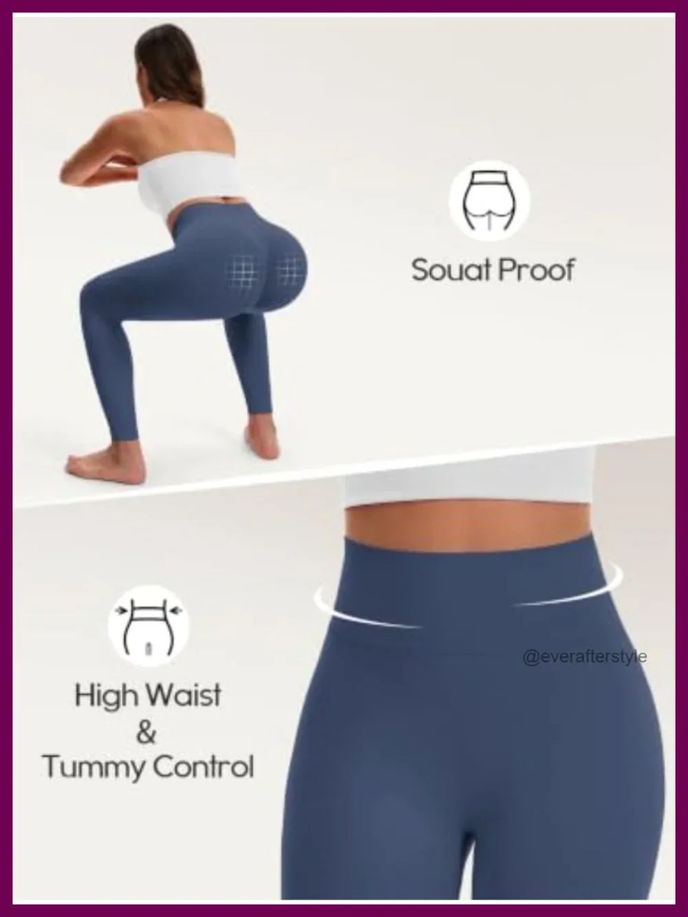 Women's High Waisted Butt Lifting Yoga Leggings 25